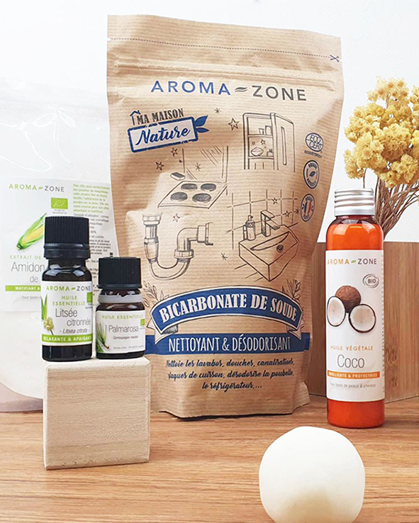 photographie de produits de la marque Aroma Zone